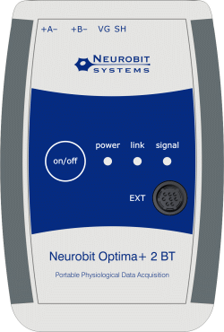 Neurobit Optima+ 2 BT - Przenośny sprzęt do neurofeedbacku, biofeedbacku i pomiarów sygnałów fizjologicznych
